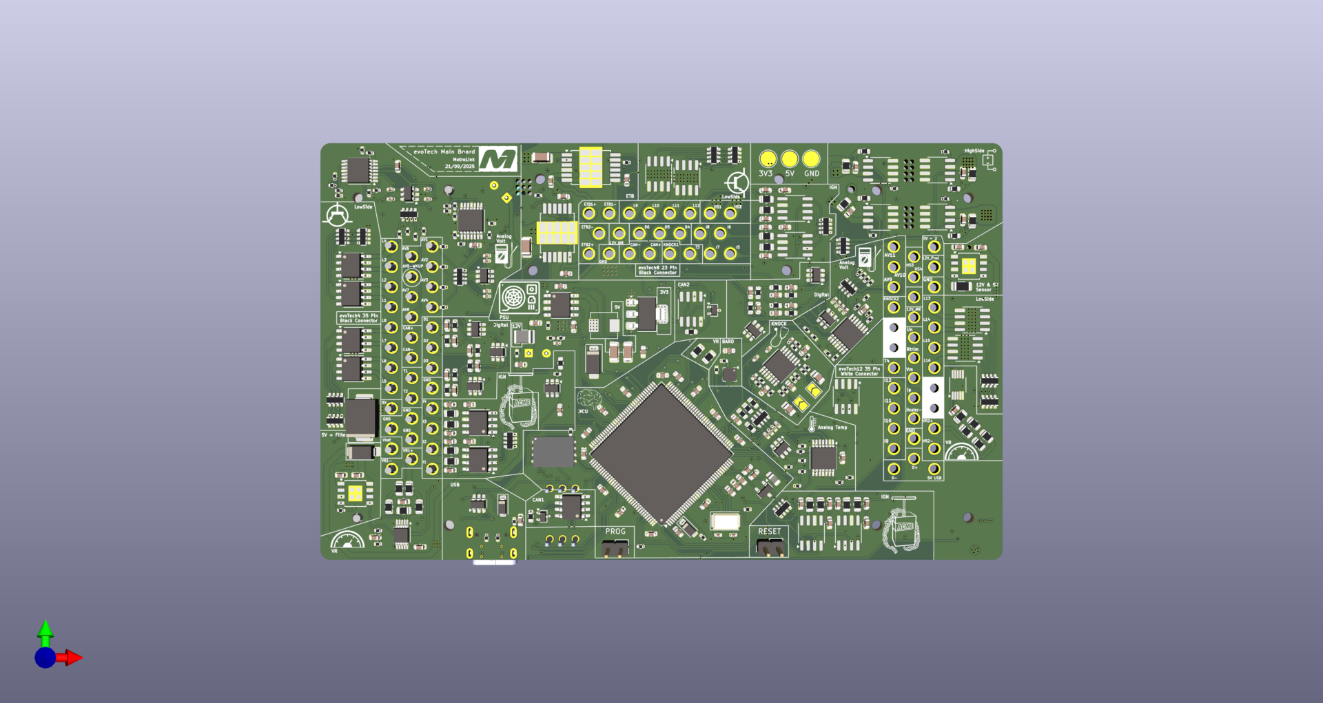 PCB superior da evoTech4